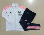 Arsenal 22/23 White Long Zip Jacket - 图片 9