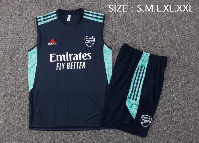 Arsenal 22/23 Blue Vest - 图片 2