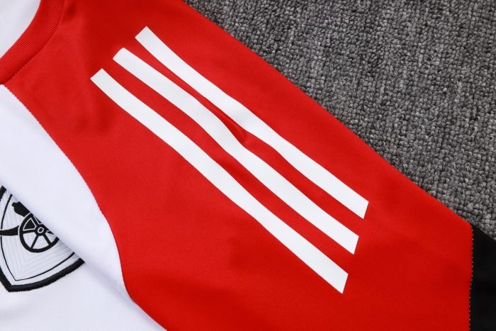 Arsenal White Short Sleeve Training Suit - 图片 6