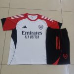 Arsenal White Short Sleeve Training Suit - 图片 9