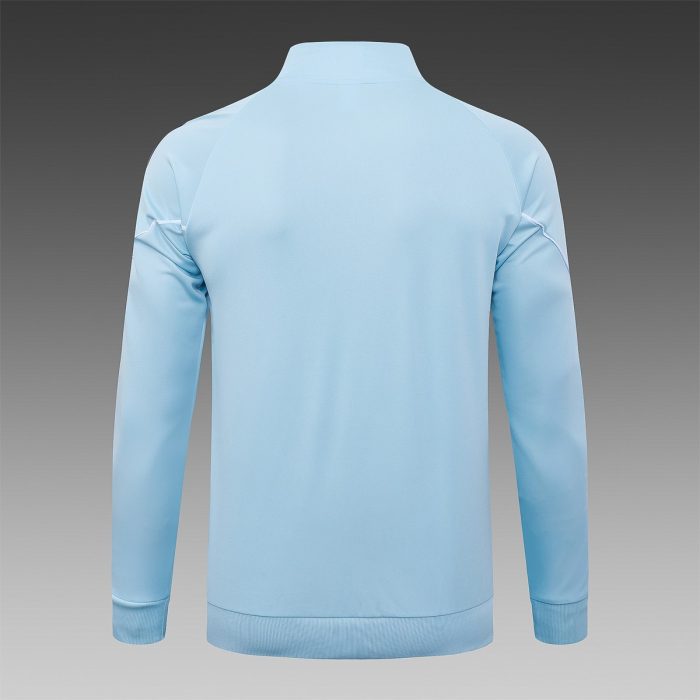 Manchester City Light Blue Long Zipper Jacket - 图片 8