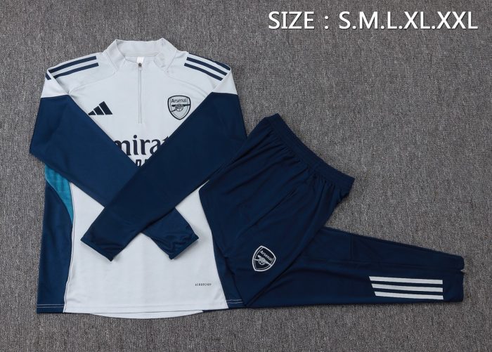 Arsenal 25/26 Half-Zip Jacket Grey - 图片 2