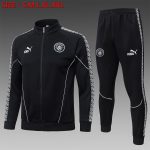 Manchester City Black Long Zipper Jacket (Tape Version)
