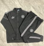 Manchester City Black Long Zipper Jacket (Tape Version) - 图片 9