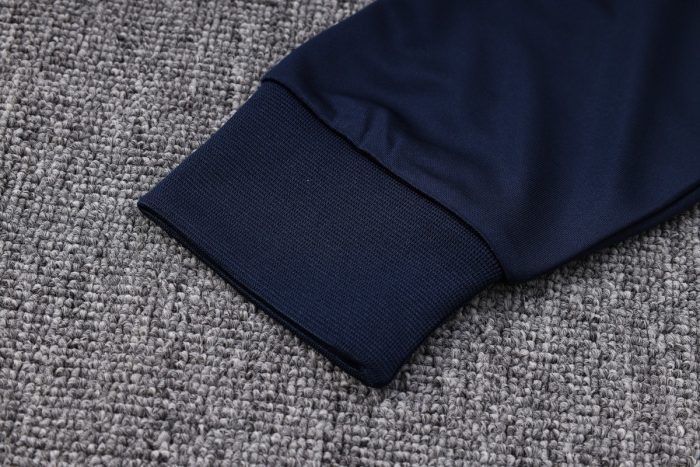 Arsenal 23-24 Long Zip Jacket Navy Blue - 图片 4