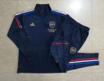 Arsenal 23-24 Long Zip Jacket Navy Blue - 图片 9
