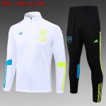 Arsenal 23-24 White Long Zipper Jacket