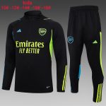 Arsenal 23-24 Black Half-Zip Jacket Kids - 图片 2
