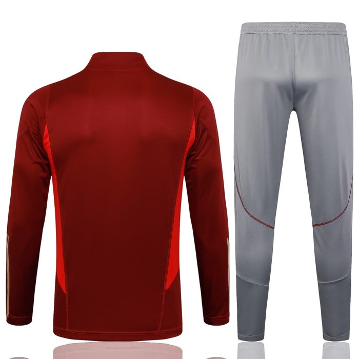 Arsenal 23-24 Half-Zip Jacket Maroon - 图片 5
