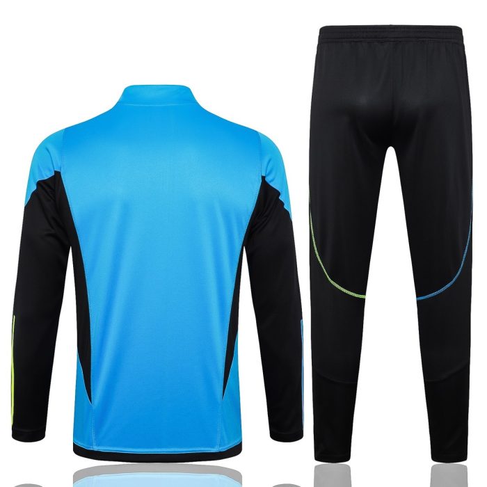 Arsenal 23-24 Half Zip Jacket Lake Blue - 图片 8