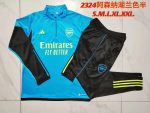 Arsenal 23-24 Half Zip Jacket Lake Blue - 图片 9