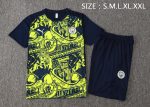 Manchester City 24-25 Green Splatter Short Sleeve Training Shirt - 图片 2