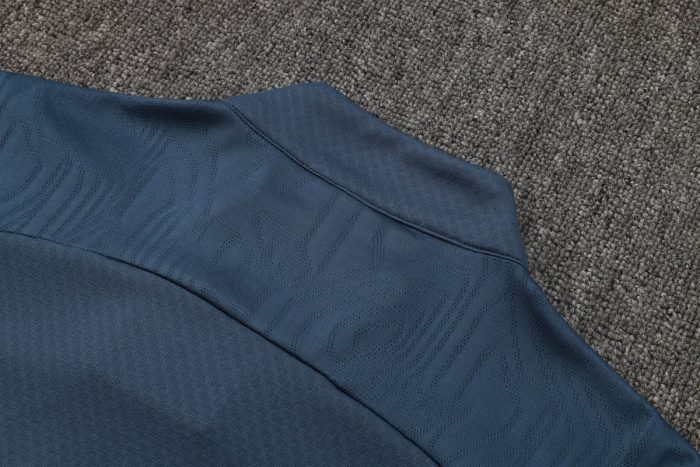 Manchester City 24-25 Grey Player Version Half-Zip Jacket - 图片 4
