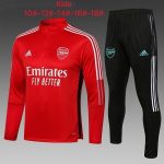 Arsenal 21-22 Red Half-Zip Jacket Kids