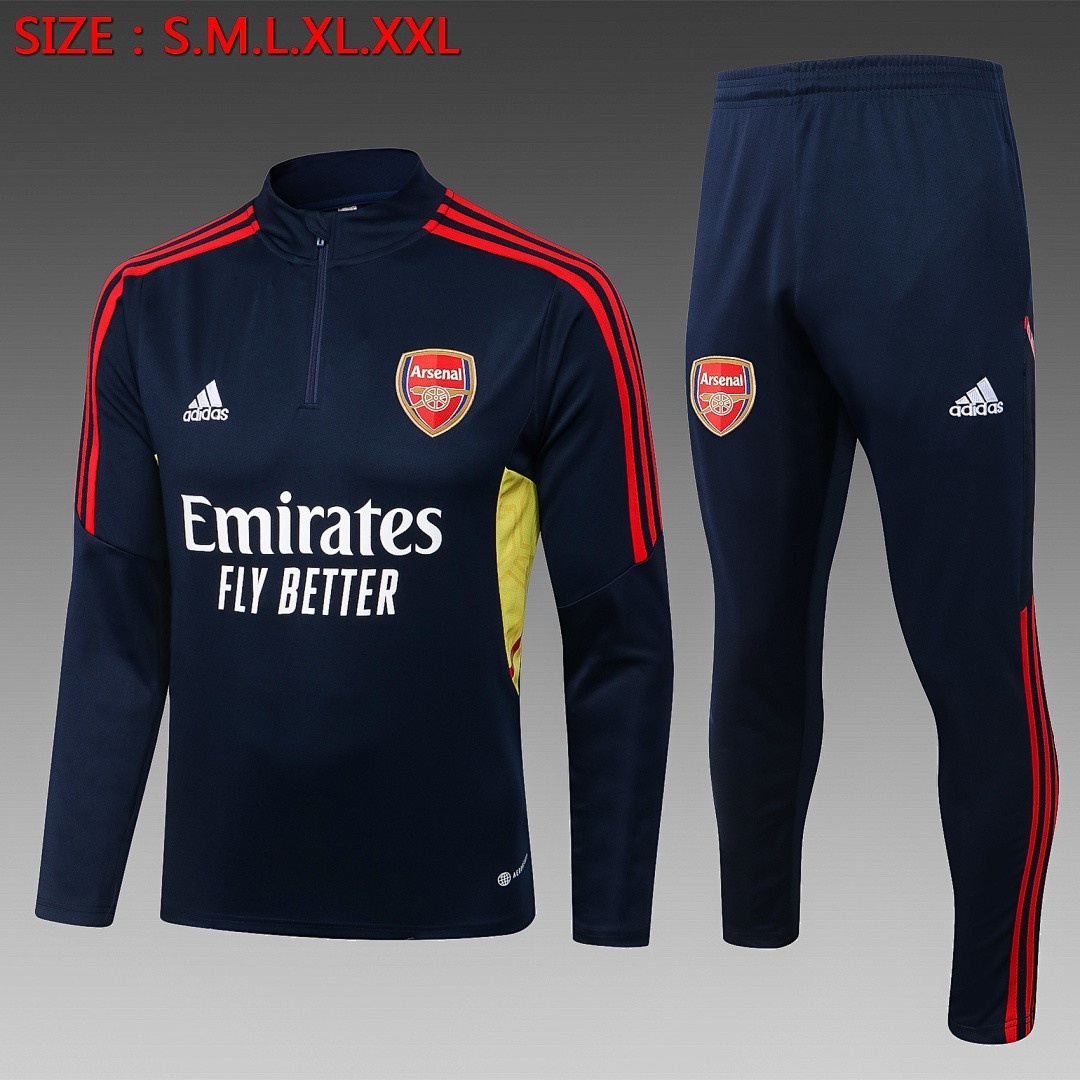 JER-4057_1 Arsenal 22/23 Half-Zip Jacket Blue - 图片 1