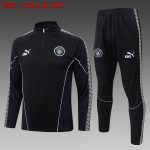 Manchester City 25/26 Half-Zip Jacket Black