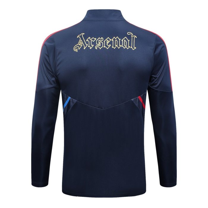 Arsenal 23-24 Half-Zip Jacket Navy Blue - 图片 8