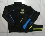 Arsenal 23-24 Long Zip Jacket Black - 图片 9