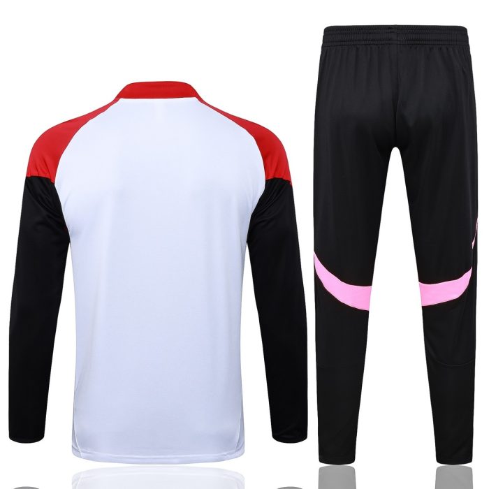 Arsenal White Half-Zip Jacket - 图片 7