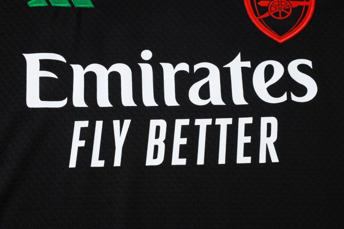 Arsenal Black Short Sleeve Training Suit - 图片 5