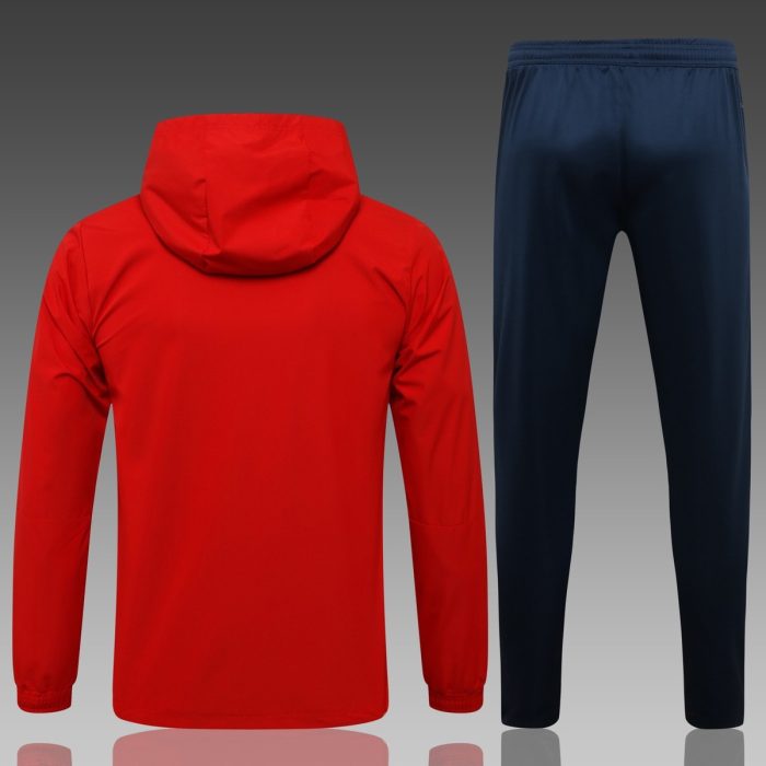 Arsenal 21-22 Red Windbreaker - 图片 3
