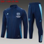 Arsenal 24-25 Long Zip Jacket in Royal Blue