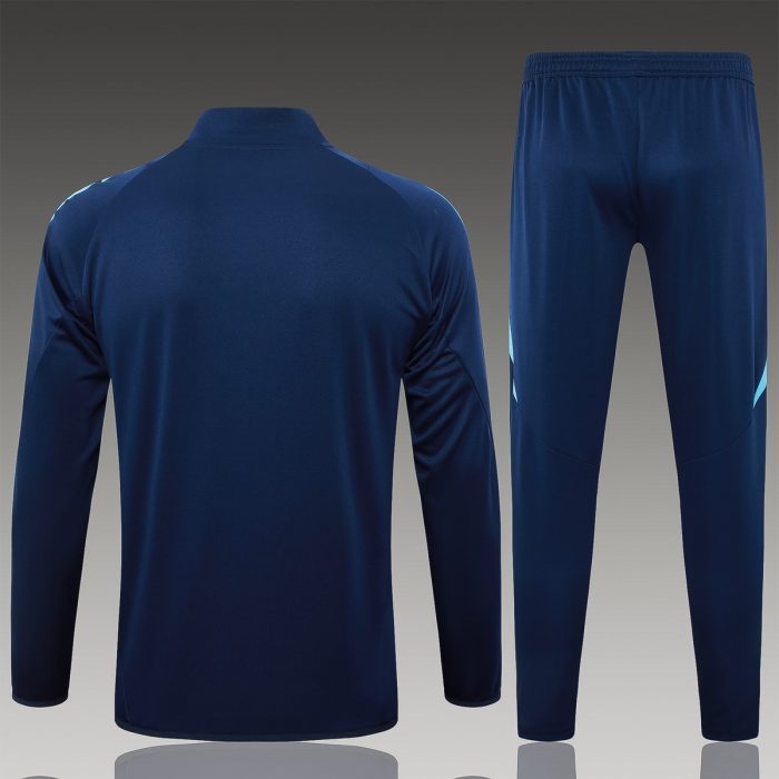 Arsenal 24-25 Long Zip Jacket in Royal Blue - 图片 2
