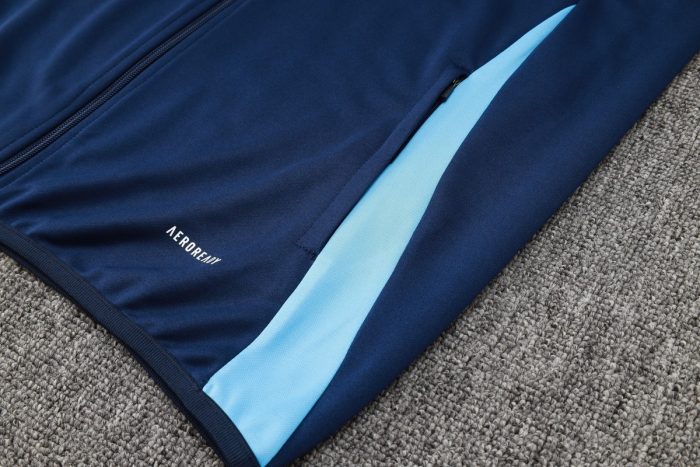 Arsenal 24-25 Long Zip Jacket in Royal Blue - 图片 7