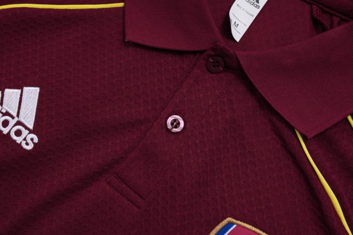 Arsenal Maroon Retro Polo - 图片 6