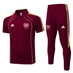 Arsenal Maroon Retro Polo - 图片 8
