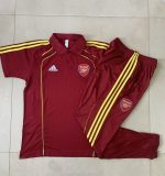 Arsenal Maroon Retro Polo - 图片 9