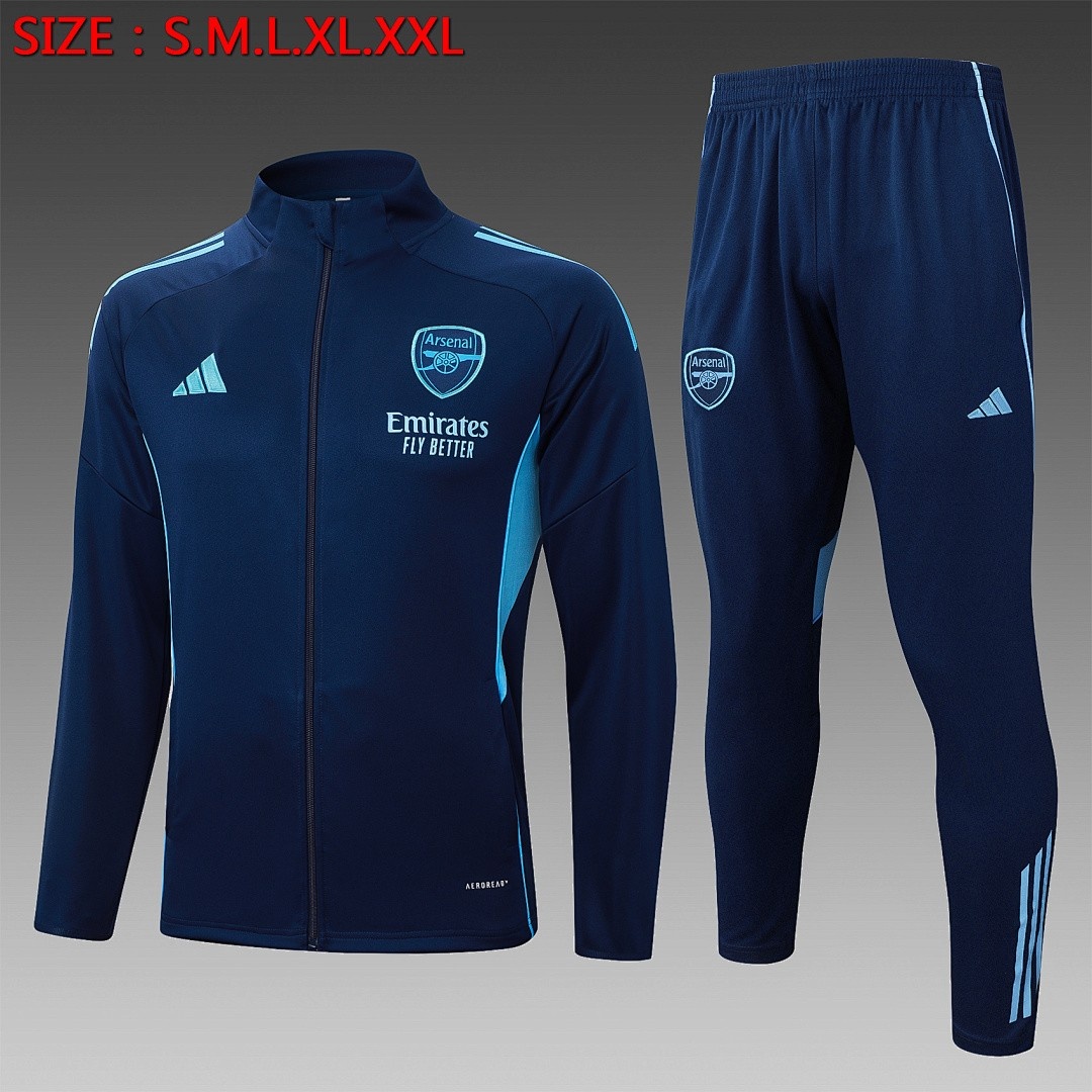 JER-4087_1 Arsenal 2025/26 Long Zip Jacket - 图片 1