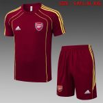 Arsenal Maroon Retro Short Sleeve Jersey (Yellow Trim)