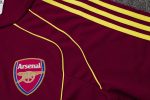 Arsenal Maroon Retro Short Sleeve Jersey (Yellow Trim) - 图片 6