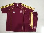 Arsenal Maroon Retro Short Sleeve Jersey (Yellow Trim) - 图片 9
