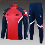 Arsenal Red Retro Half-Zip Jacket Kids