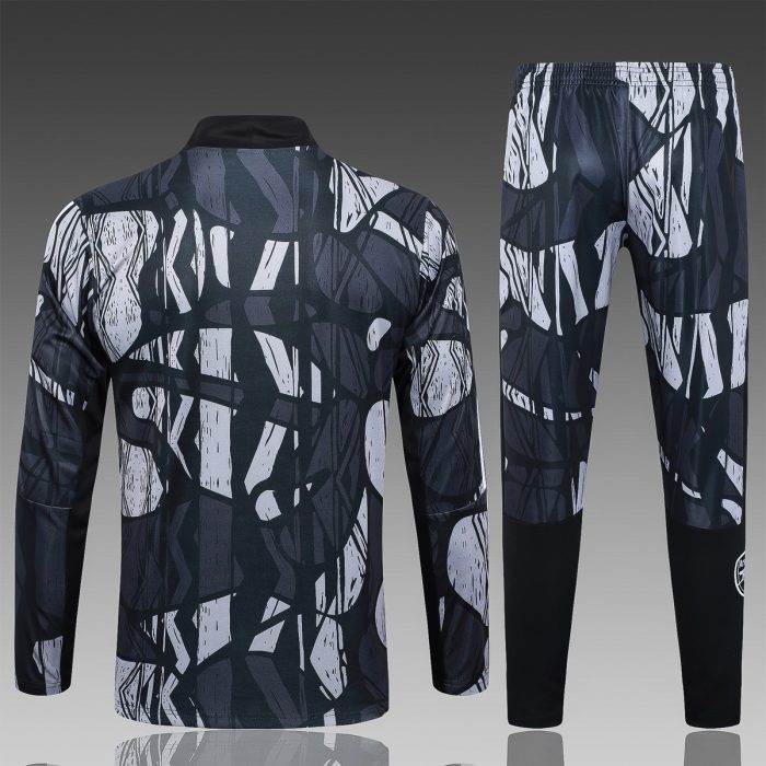 Arsenal 24-25 Half-Zip Black Grey Spray Print - 图片 6