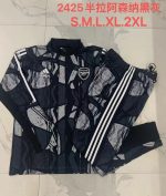 Arsenal 24-25 Half-Zip Black Grey Spray Print - 图片 9