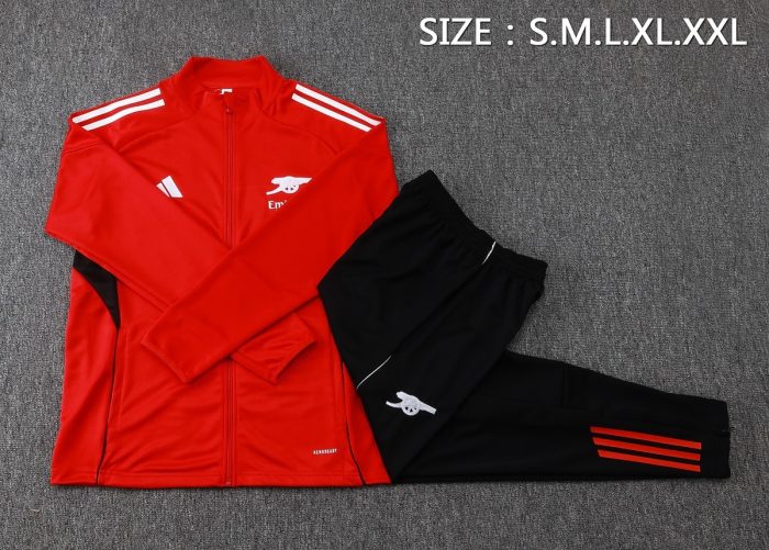 Arsenal Red Long Zipper Jacket - 图片 2