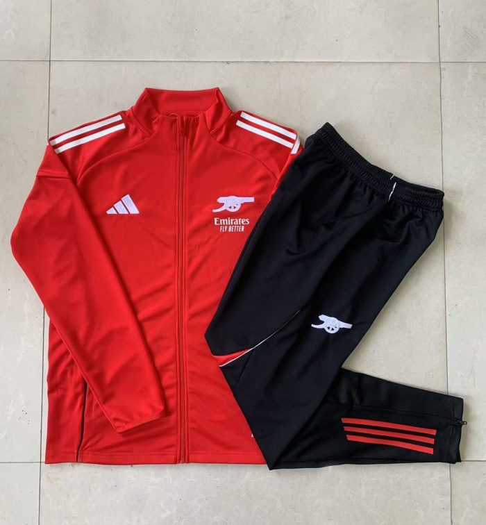 Arsenal Red Long Zipper Jacket - 图片 9