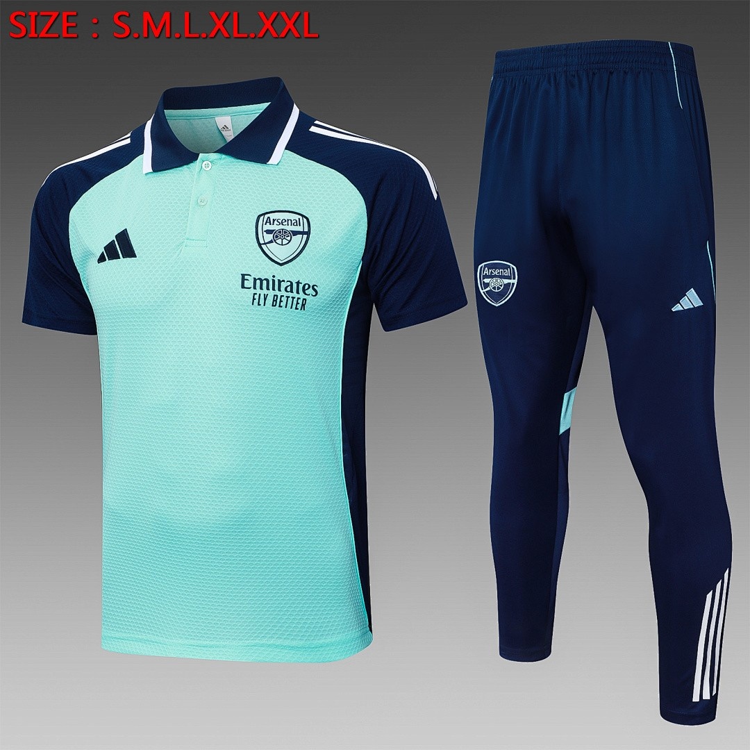JER-4108_1 Arsenal Light Green Polo - 图片 1
