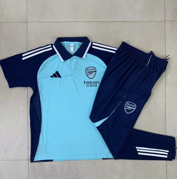 Arsenal Light Green Polo - 图片 9