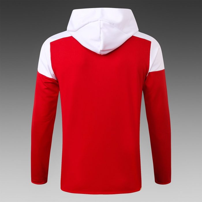 Arsenal 2021 Red Long Zip Jacket with Hood S-2XL - 图片 8