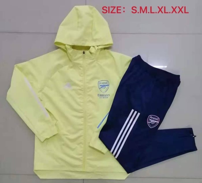 2021 Arsenal Yellow Windbreaker S-2XL - 图片 9