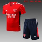 Arsenal 22-23 Red Short Sleeve Training Set with 5-Panel Shorts