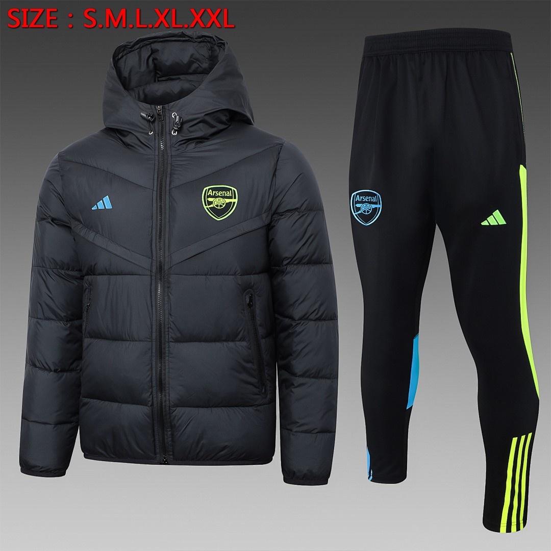 JER-4127_1 Arsenal Black Cotton Jacket - 图片 1