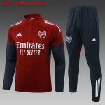 Arsenal 25/26 Half-Zip Jacket Maroon (White Badge)