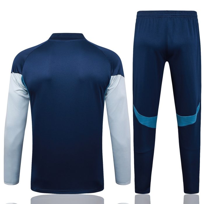 Arsenal 25/26 Half-Zip Jacket Blue (Gray Logo) - 图片 7