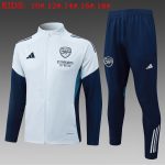 Arsenal Light Gray Children's Long Zipper Jacket - 图片 2