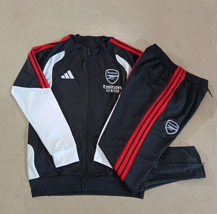 Arsenal Black Long Zipper Jacket - 图片 3
